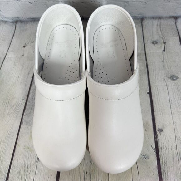 Dansko Loafer Women Size 10.5-11 US 41 EU White Slip On Minimalist Nurse Work - Picture 13 of 15